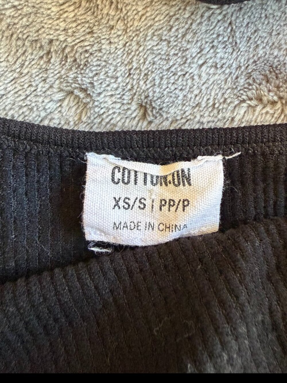 Cotton On Abbie Seamless Micro Crop Tank, Black, XS/S - Picture 5 of 5